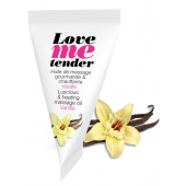 Съедобное согревающее массажное масло Love Me Tender Vanilla с ароматом ванили - 10 мл. - Love to Love - купить с доставкой в Батайске