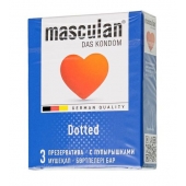 Презервативы с пупырышками Masculan Dotted - 3 шт. - Masculan - купить с доставкой в Батайске