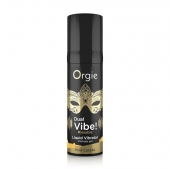 Съедобный гель Dual Vibe Pina Colada с эффектом вибрации и вкусом коктейля пина колада - 15 мл. - ORGIE - купить с доставкой в Батайске