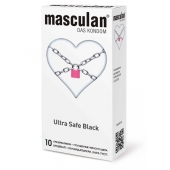 Ультрапрочные презервативы Masculan Ultra Safe Black - 10 шт. - Masculan - купить с доставкой в Батайске