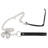 Зажим для половых губ с поводком Pussy Clamp With A Leash - Orion - купить с доставкой в Батайске