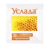 Гель-лубрикант «Услада с прополисом» - 3 гр. - Биоритм - купить с доставкой в Батайске
