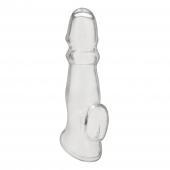 Прозрачная насадка для пениса Girthy Penis Enhancing Sleeve Extension - 17,1 см. - BlueLine - в Батайске купить с доставкой