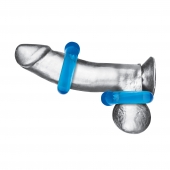 Комплект из двух колец для пениса 2-Pack Ultra-Stretch Stamina Endurance Ring - BlueLine - в Батайске купить с доставкой