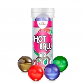 Ароматизированный лубрикант Hot Ball Mix на масляной основе (4 шарика по 3 гр.) - HotFlowers - купить с доставкой в Батайске