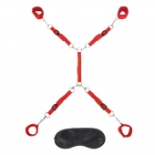Красная фиксация на матрас Classic Bedspreader - Lux Fetish - купить с доставкой в Батайске