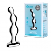 Стальной анальный фаллоимитатор для простаты Stainless Steel Anal Beads - 13 см. - b-Vibe - в Батайске купить с доставкой