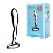 Стальной стимулятор простаты Stainless Steel Prostate Plug - 11,5 см. - b-Vibe - в Батайске купить с доставкой