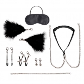 Большой эротический набор из 12 предметов Interchangeable Collar   Nipple Clips Set - Lux Fetish - купить с доставкой в Батайске