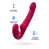 Малиновый безремневой страпон Lapis - 23 см. - Lovense - купить с доставкой в Батайске