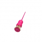 Розовый тонкий стимулятор Nipple Vibrator - 23 см. - I-MOON - купить с доставкой в Батайске