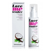 Съедобное согревающее массажное масло Love Me Tender Cocos с ароматом кокоса - 100 мл. - Love to Love - купить с доставкой в Батайске