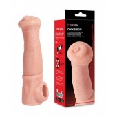 Телесная фантазийная насадка на член Cock Sleeve Size L - KOKOS - в Батайске купить с доставкой