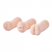Набор из 3 мастурбаторов The Girl Next Door Tina - Dream Toys - в Батайске купить с доставкой