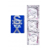 Розовые презервативы Sagami Xtreme FEEL FIT 3D - 3 шт. - Sagami - купить с доставкой в Батайске