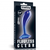 Синяя анальная втулка Flawless Clear Prostate Plug 6.0 - 15 см. - Lovetoy - в Батайске купить с доставкой