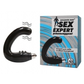 Чёрный массажёр простаты серии Sex Expert - Sex Expert - в Батайске купить с доставкой