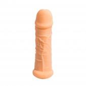 Телесный фаллоудлинитель Extra Size Bubbles - 15,5 см. - Lola Games - в Батайске купить с доставкой