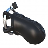 Черный замок верности Extreme Silicone Cock Blocker - Pipedream - купить с доставкой в Батайске
