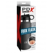 Серый мастурбатор в виде бутылки F*ck Flask - Pipedream - в Батайске купить с доставкой