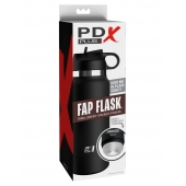 Черный мастурбатор в виде бутылки Fap Flask - Pipedream - в Батайске купить с доставкой