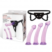 Тренировочный набор с тремя насадками Pegging Training Set - Lux Fetish - купить с доставкой в Батайске