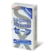 Презервативы Sagami Xtreme Ultrasafe с двойным количеством смазки - 10 шт. - Sagami - купить с доставкой в Батайске