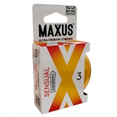 Презервативы анатомической формы Maxus Sensual - 3 шт. - Maxus - купить с доставкой в Батайске