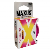 Ароматизированные презервативы Maxus Exotic Mix - 3 шт. - Maxus - купить с доставкой в Батайске