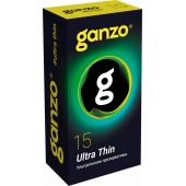 Прозрачные ультратонкие презервативы Ganzo Ultra thin - 15 шт. - Ganzo - купить с доставкой в Батайске