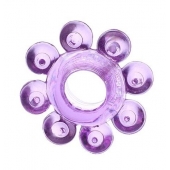 Мягкая фиолетовая гелевая насадка - Toyfa Basic - в Батайске купить с доставкой