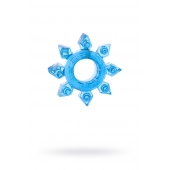 Голубая гелевая насадка-звезда - Toyfa Basic - в Батайске купить с доставкой