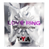 Прозрачное гелевое эрекционное кольцо с шипиками - Toyfa Basic - в Батайске купить с доставкой