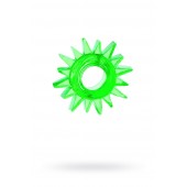 Зеленое эрекционное кольцо-солнце - Toyfa Basic - в Батайске купить с доставкой