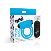Голубое эрекционное виброкольцо 28X Remote Control Vibrating Cock Ring   Bullet - XR Brands - в Батайске купить с доставкой