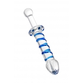 Двусторонний стеклянный фаллоимитатор - 25 см. - Sexus