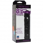Насадка-фаллоимитатор Vac-U-Lock CodeBlack 8 Inch Classic Dong - 19,3 см. - Doc Johnson - купить с доставкой в Батайске