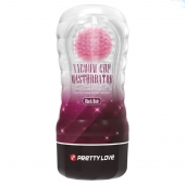 Прозрачный текстурированный мастурбатор Vacuum Cup Masturbator Black Hole - Baile - в Батайске купить с доставкой