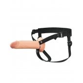 Полый страпон на ремнях 8’’ Hollow Silicone Strap-on - Pipedream - купить с доставкой в Батайске