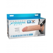 Полый страпон на ремнях 6’’ Hollow Silicone Strap-on - Pipedream - купить с доставкой в Батайске