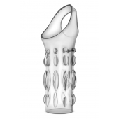 Прозрачная насадка на пенис Stretchy Studded Penis Sleeve Ring - Blush Novelties - в Батайске купить с доставкой
