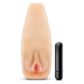 Мастурбатор-вагина с вибрацией Soft   Wet Natasha Realistic Beige Masturbator - Blush Novelties - в Батайске купить с доставкой