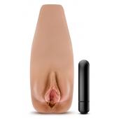Маструбатор-вагина с вибрацией Soft   Wet Renata Realistic Tan Masturbator - Blush Novelties - в Батайске купить с доставкой