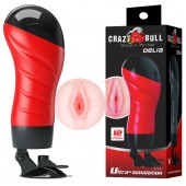 Мастурбатор-вагина Delia с вибрацией и присоской - Baile - в Батайске купить с доставкой