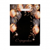 Пакет с вырубной ручкой и принтом в виде шариков (30х40 см) - Сима-Ленд - купить с доставкой в Батайске