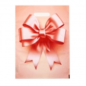 Пакет с принтом в виде банта с вырубной ручкой (30х40 см) - Сима-Ленд - купить с доставкой в Батайске