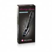 Вибратор с электростимуляцией Sizzling Simon Black Edition - 27 см. - MyStim - купить с доставкой в Батайске
