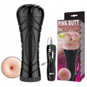 Мастурбатор-анус в колбе с 7 уровнями вибрации и выносным пультом - Baile - в Батайске купить с доставкой