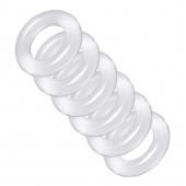 Комплект из 6 прозрачных эрекционных колец Ring Master Custom Ball Stretcher Kit - XR Brands - в Батайске купить с доставкой