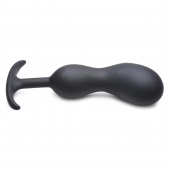 Черный массажер простаты с утяжелителями Premium Silicone Weighted Prostate Plug XL - 20,8 см. - XR Brands - в Батайске купить с доставкой
